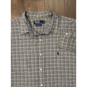VTG Ralph Lauren Lowell Sport Mens Shirt Size XL Plaid Button Up Long Sleeve